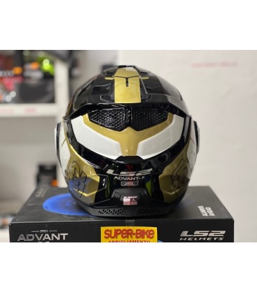 LS2 FF901 Advant X Metryk nero oro