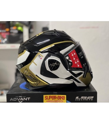 LS2 FF901 Advant X Metryk black gold helmet