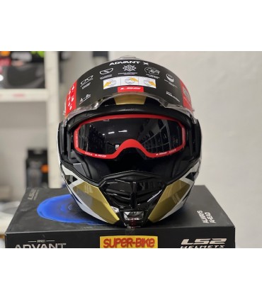 LS2 FF901 Advant X Metryk black gold helmet