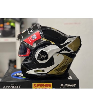 LS2 FF901 Advant X Metryk black gold helmet
