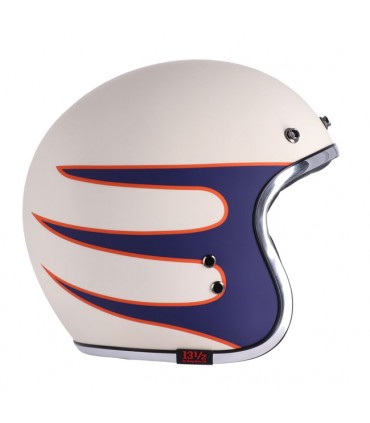 13 1/2 Skull Superior vintage white jet helmet