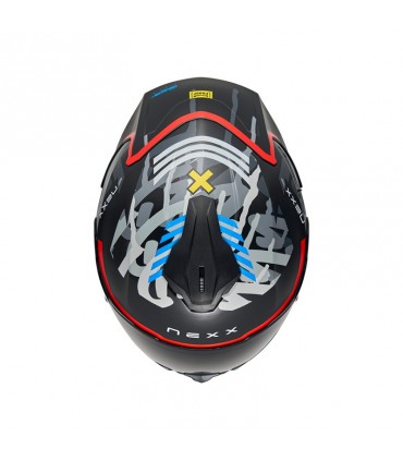 Nexx Y.100R Urbangram blacke red matt helmet