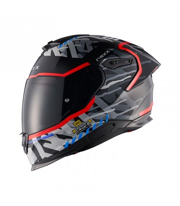 Nexx Y.100R Urbangram blacke red matt helmet