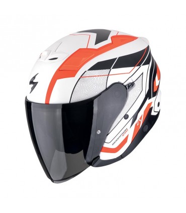 Casco jet Scorpion Exo Z1 Vue bianco rosso opaco