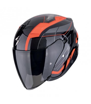 Helm jet Scorpion Exo Z1 Vue schwarz rot