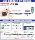 Tecmate CHARGER USB-C 3.3A SAE