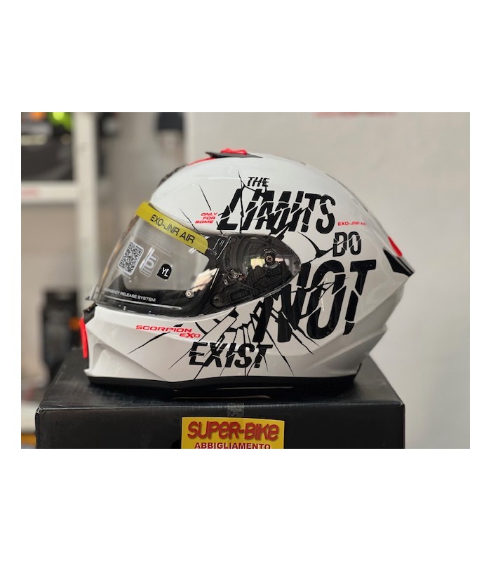 Casco bambino Scorpion Exo-Jnr Air Boum bianco