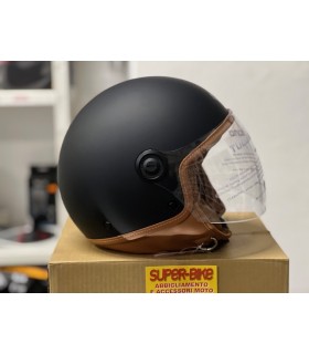 Casco Jet Tucano Urbano EL Jettin nero opaco marrone