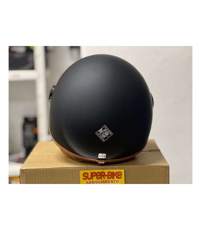 Casque Jet Tucano Urbano EL Jettin noir matt marron