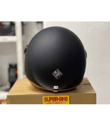 Casco Jet Tucano Urbano EL Jettin nero opaco marrone
