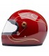 Biltwell Gringo S Garnet Red Flames helmet
