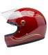 Biltwell Gringo S Garnet Red Flames helmet