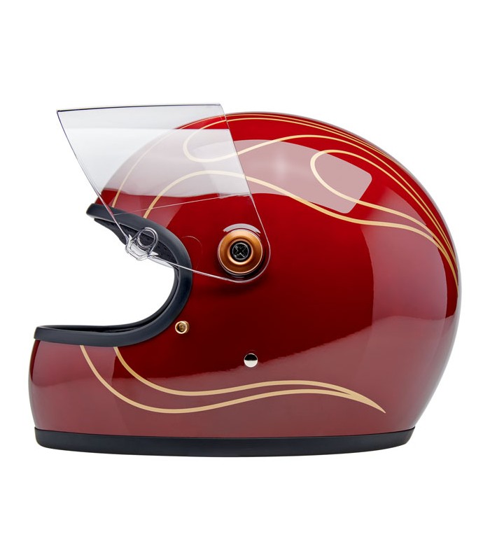 Helm Biltwell Gringo S Garnet Red Flames