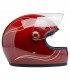 Biltwell Gringo S Garnet Red Flames helmet
