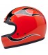 Biltwell Gringo Comp Orange Flames helmet