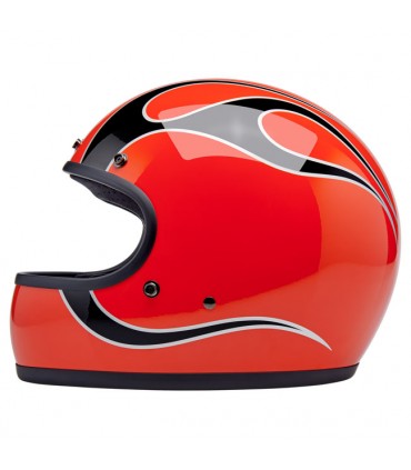 Helm Biltwell Gringo Comp Orange Flames