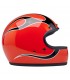 Biltwell Gringo Comp Orange Flames helmet
