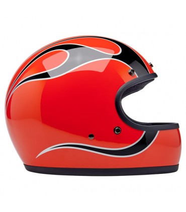 Helm Biltwell Gringo Comp Orange Flames