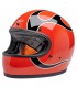 Biltwell Gringo Comp Orange Flames helmet