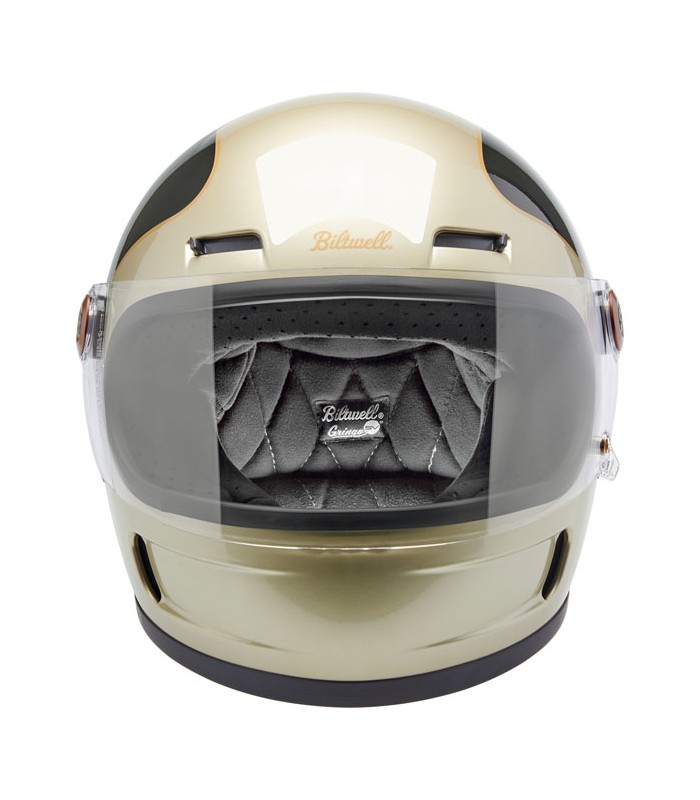 Biltwell Gringo SV Metallic Champagne/Charcoal Tracke helmet