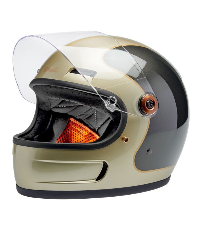 Biltwell Gringo SV Metallic Champagne/Charcoal Tracke helmet