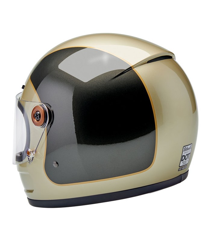 Casque Biltwell Gringo SV Metallic Champagne/Charcoal Tracke