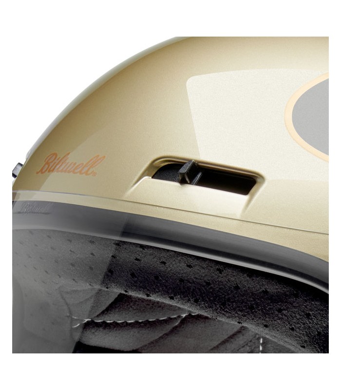 Casque Biltwell Gringo SV Metallic Champagne/Charcoal Tracke
