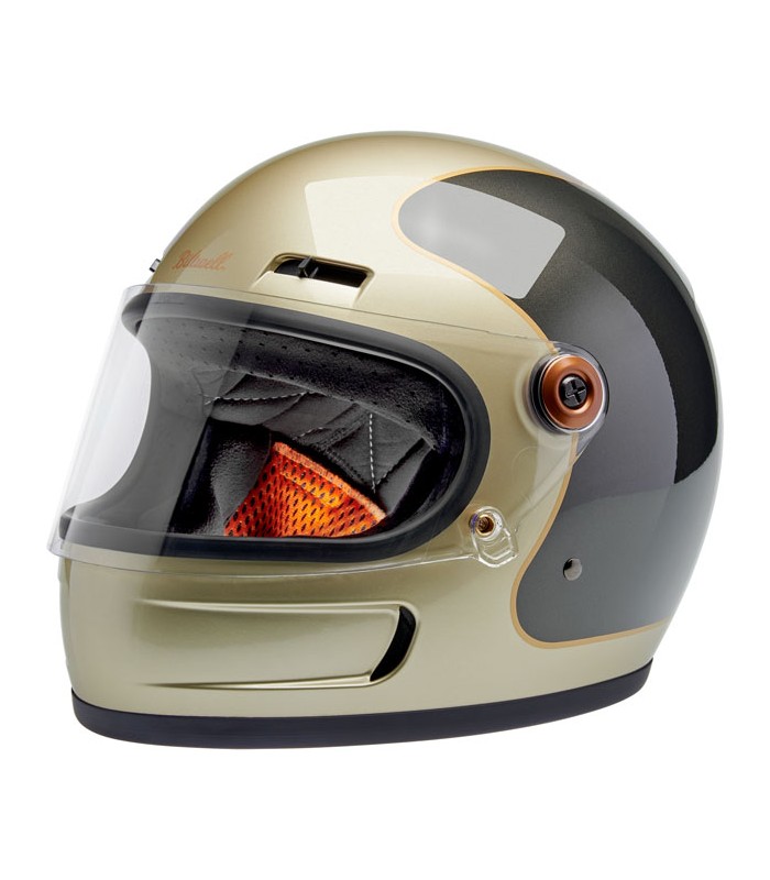Biltwell Gringo SV Metallic Champagne/Charcoal Tracke helmet