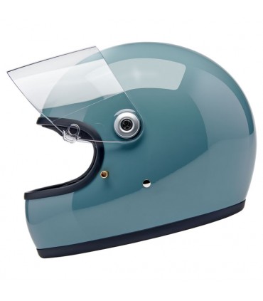 Biltwell Gringo S Agave Blue Gloss helmet