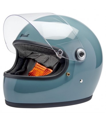Biltwell Gringo S Agave Blue Gloss helmet