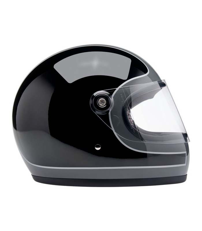 Biltwell Gringo S Storm Tracker Grey/Black helmet