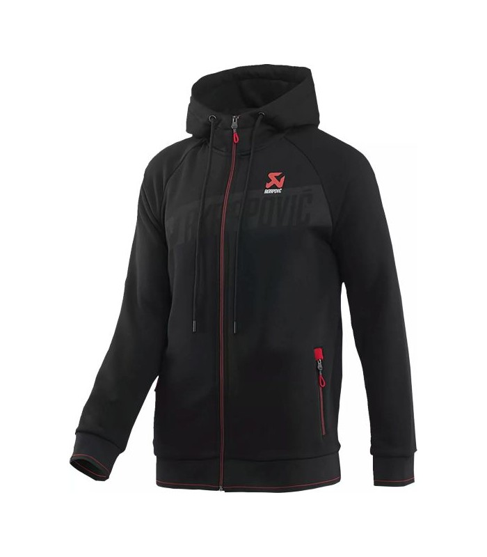 Jacke Akrapovic zip schwarz