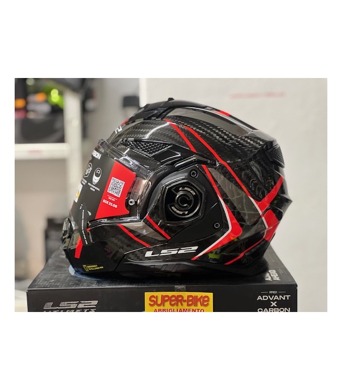Casque LS2 FF901 Advant X  Future 2 carbon rouge