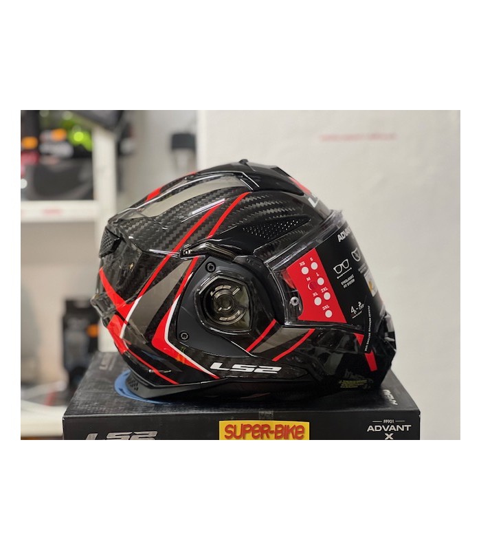 Casque LS2 FF901 Advant X  Future 2 carbon rouge