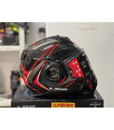 Casco LS2 FF901 Advant X Future 2 carbon rosso