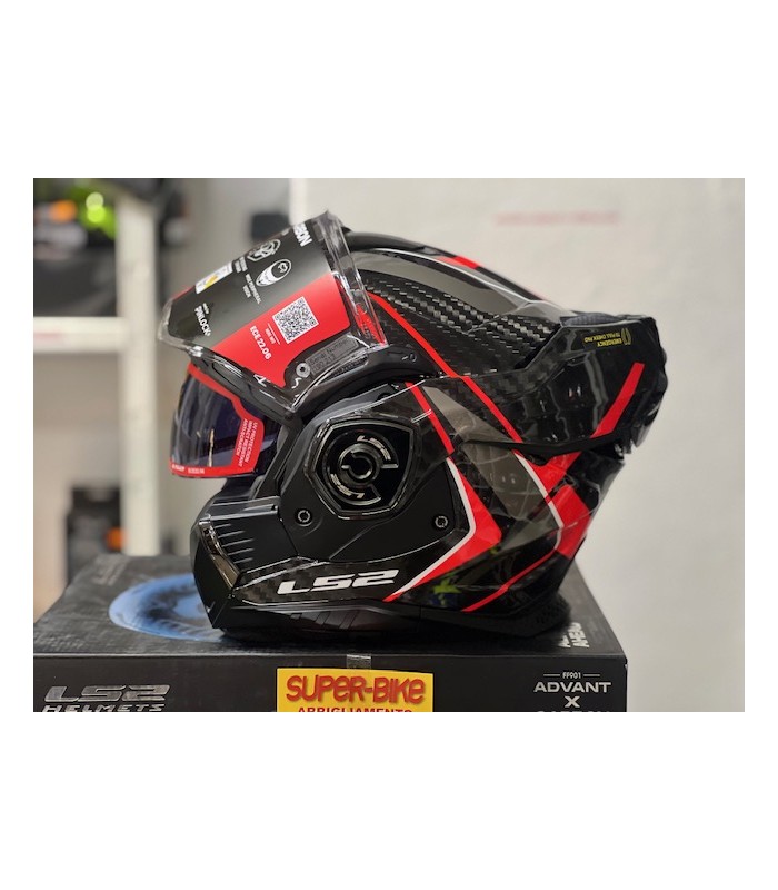 Casque LS2 FF901 Advant X  Future 2 carbon rouge