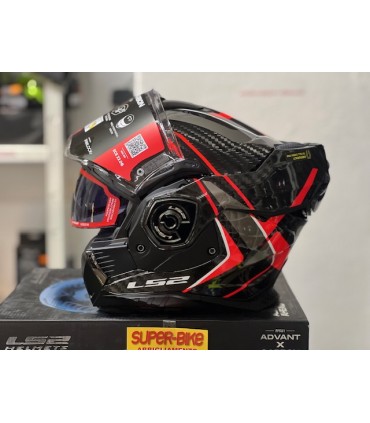 Casco LS2 FF901 Advant X Future 2 carbon rosso