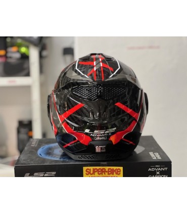 Casco LS2 FF901 Advant X Future 2 carbon rosso