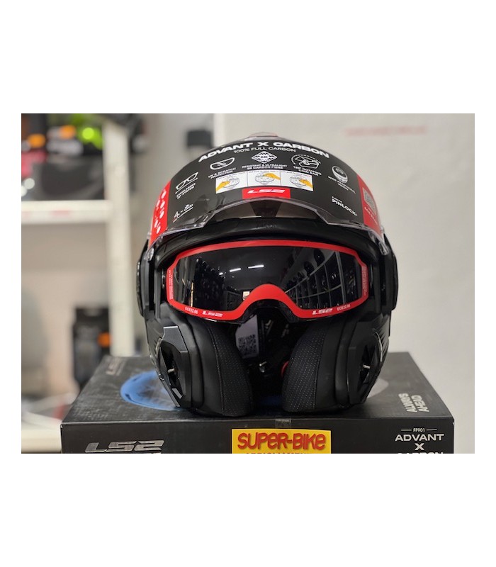 Casque LS2 FF901 Advant X  Future 2 carbon rouge