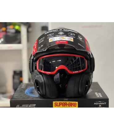 Casco LS2 FF901 Advant X Future 2 carbon rosso