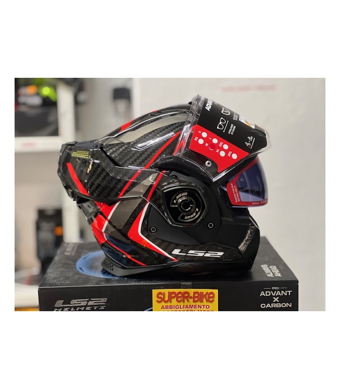 Casque LS2 FF901 Advant X  Future 2 carbon rouge
