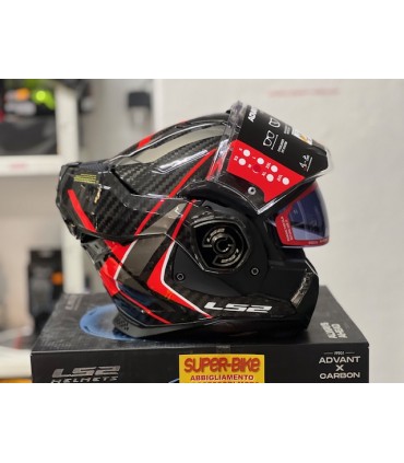 Casco LS2 FF901 Advant X Future 2 carbon rosso