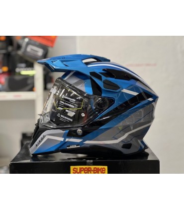 Casque Airoh Commander 2 Mavick cerulean bleu
