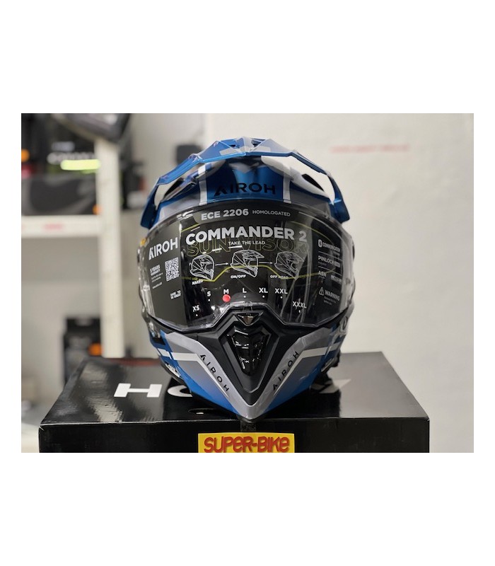 Airoh Commander 2 Mavick cerulean blue