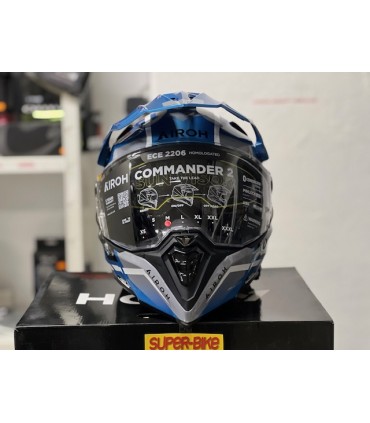 Casque Airoh Commander 2 Mavick cerulean bleu