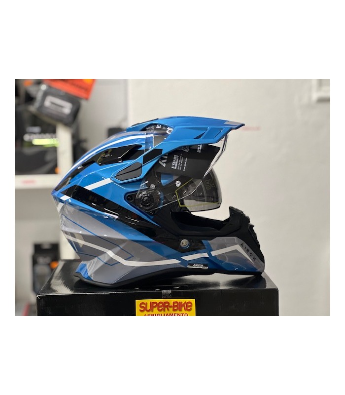 Helm Airoh Commander 2 Mavick cerulean blau