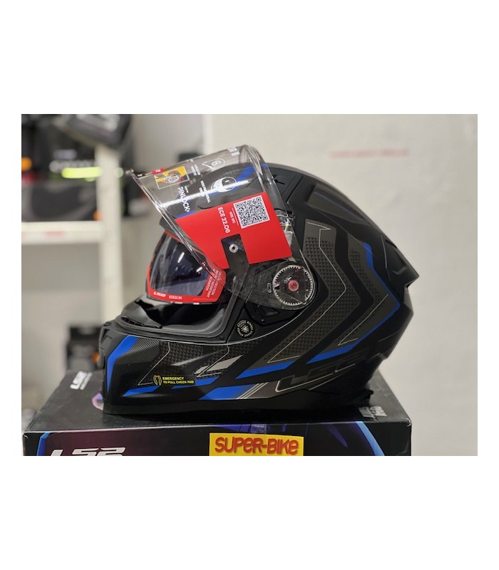 LS2 FF811 Vector 2 Alizer blue helmet