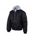 MA-1 hooded bomber jack black