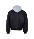MA-1 hooded bomber jack black