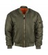 MA-1 BOMBER FLIGHT JACKET DARK GREEN